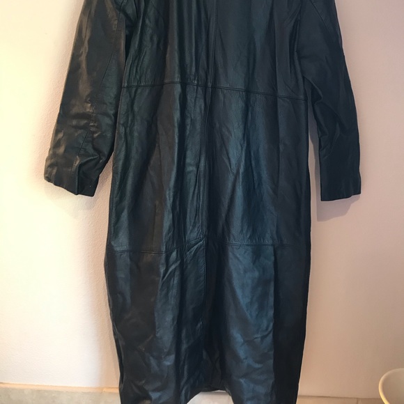 Leather Trench Coat - Picture 2 of 3